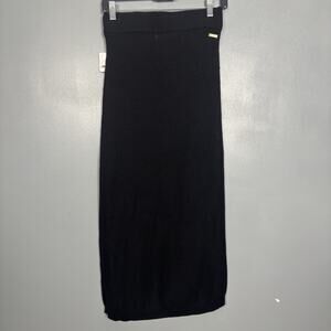 NWT ALALA Women’s Black Knit Long Skirt Free People New Tags Small Boho Festival